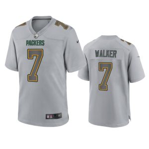 Quay Walker Green Bay Packers Gray Atmosphere Fashion Game Jersey