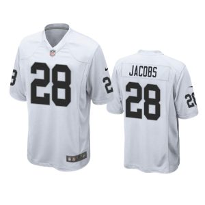 Josh Jacobs Las Vegas Raiders White Game Jersey