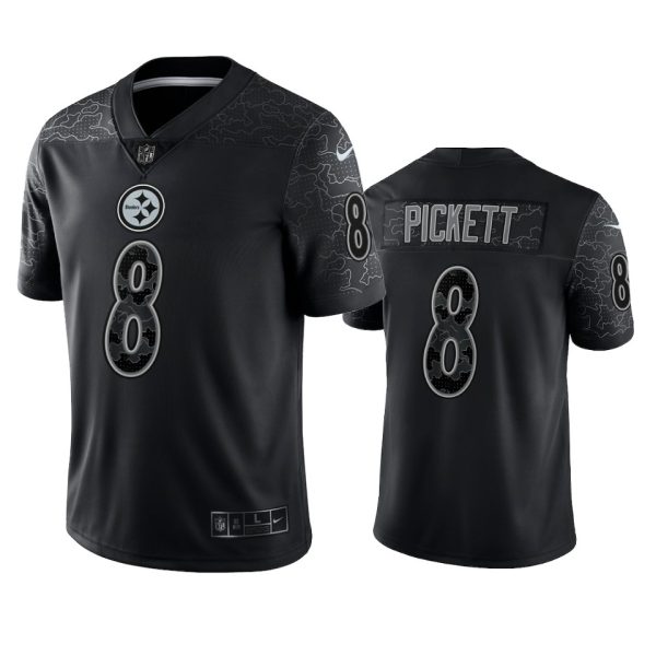 Kenny Pickett Pittsburgh Steelers Black Reflective Limited Jersey