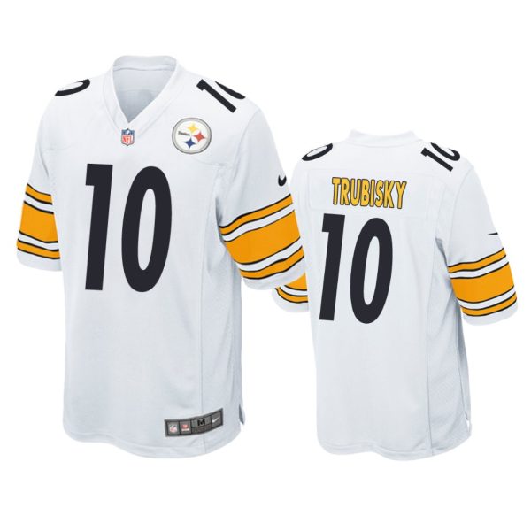 Mitchell Trubisky Pittsburgh Steelers White Game Jersey