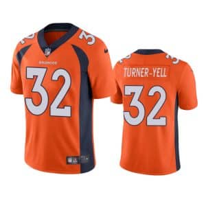 Delarrin Turner-Yell Denver Broncos Orange Vapor Limited Jersey