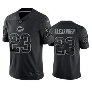 Jaire Alexander Green Bay Packers Black Reflective Limited Jersey