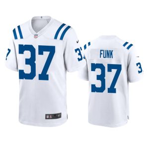 Jake Funk Indianapolis Colts White Game Jersey