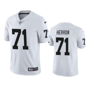 Justin Herron Las Vegas Raiders White Vapor Limited Jersey