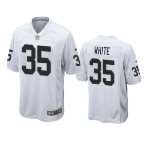 Zamir White Las Vegas Raiders White Game Jersey