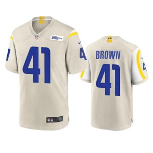 Malcolm Brown Los Angeles Rams Bone Game Jersey