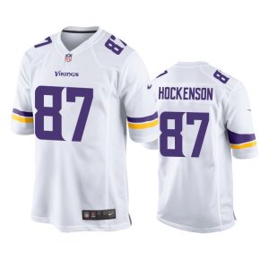 T.J. Hockenson Minnesota Vikings White Game Jersey