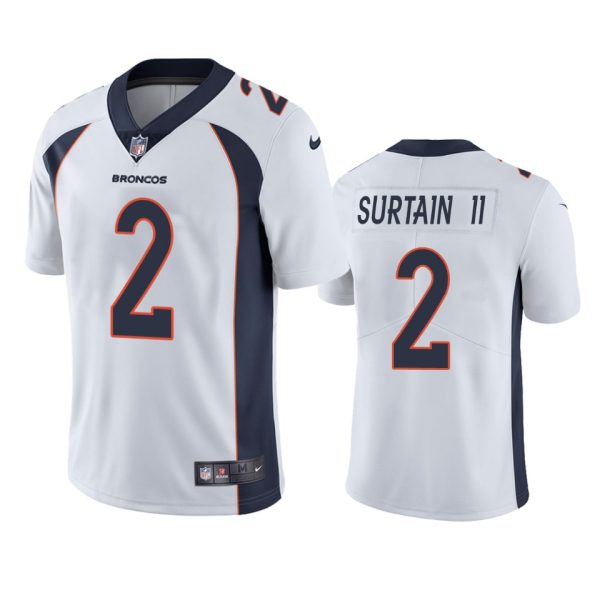 Patrick Surtain II Denver Broncos White Vapor Limited Jersey